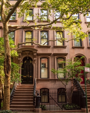 Brownstone facade